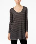Eileen Fisher Striped Scoop-neck Tunic