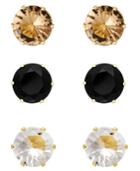 Thalia Sodi Gold-tone Neutral Palette Stone Stud Earring