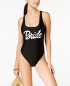 California Waves Bride Graphic One-piece Swimsuit Women's Swimsuit
