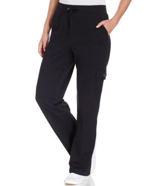 Karen Scott Wide-leg French Terry Pants