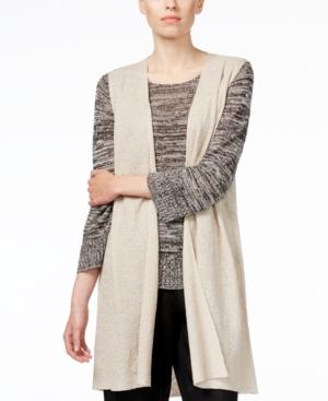 Eileen Fisher Open-front Linen Vest