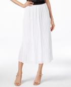 Ny Collection Crinkled Midi Skirt