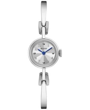 Bulova Women's Stainless Steel Bangle Bracelet Watch 20mm 96l222
