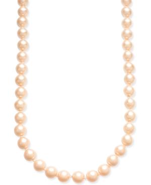 Charter Club Silver-tone Pink Imitation Pearl Strand Necklace, Created For Macy's