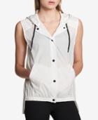 Dkny Hooded High-low Vest