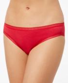 Charter Club Holiday Modern Essentials Lace-trim Bikini, Only At Macy's