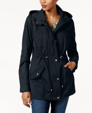 Style & Co Petite Cotton Hooded Utility Jacket, Created For Macy's