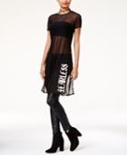 Material Girl Juniors' Mesh Script Tunic, Created For Macy's