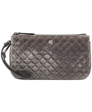 Nine West Quilted Velvet Table Treasure Wristlet
