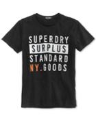 Superdry Men's Surplus Goods Graphic-print Logo Cotton T-shirt