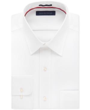 Tommy Hilfiger Men's Classic-fit Non-iron Blue Dress Shirt