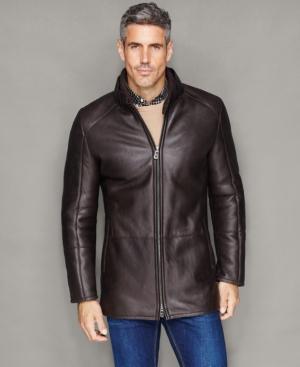 The Fur Vault Shearling Lamb Stand-collar Jacket