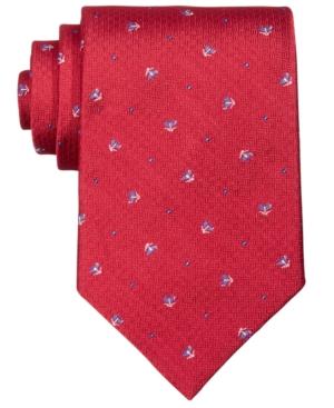 Brooks Brothers Men's Navy Tossed Logo Silk Tie