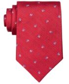 Brooks Brothers Men's Navy Tossed Logo Silk Tie