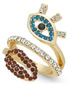 Thalia Sodi Gold-tone Crystal Evil Eye & Lip Ring, Created For Macy's