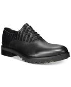 John Galliano Mixmedia Plain Toe Lug Sole Oxfords Men's Shoes