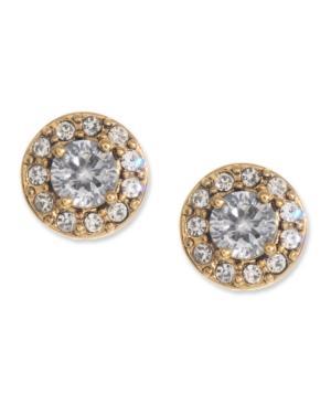 Betsey Johnson Crystal Encrusted Stud Earrings