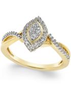 Diamond Marquise Promise Ring (1/4 Ct. T.w.) In 10k Gold