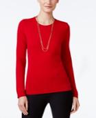 Charter Club Cashmere Crew-neck Sweater, Only At Macy's, 12 Colors Available