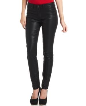 Calvin Klein Jeans, Skinny Coated Jeggings, Black Ore Wash