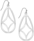 Inc International Concepts Silver-tone Openwork Drop Earrings, Only At Macy's