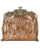 Patricia Nash Glitter Metallic Carmonita Small Frame Crossbody