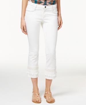 Weekend Max Mara Beira Fringe-trim Cropped Jeans
