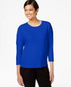 Bar Iii Elbow-sleeve Top, Only At Macy's