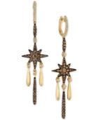 Le Vian Chocolatier Diamond Star Dangle Drop Earrings (1-1/5 Ct. T.w.) In 14k Gold