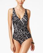 Miraclesuit Hard To Be Leaf Tummy-control One-piece Swimsuit Women's Swimsuit