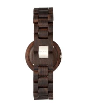 Earth Wood Stomates Wood Bracelet Watch W/date Brown 40mm
