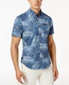 Original Penguin Men's Slim-fit Fern-print Short-sleeve Shirt