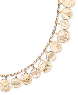 Vermeil Bracelet, Euro Coins Charm Bracelet