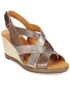 Clarks Collection Women's Helio Coral Wedge Sandals Women's Shoes