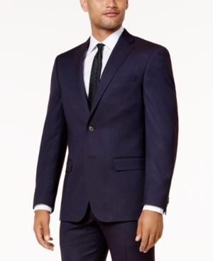 Sean John Men's Slim-fit Purple Birdseye Suit Jacket