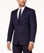 Sean John Men's Slim-fit Purple Birdseye Suit Jacket