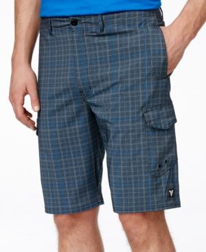 Univibe Men's Woven Plaid Amphibious Shorts