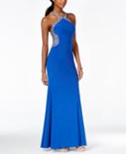 Blondie Nites Juniors' Embellished Open-back Gown