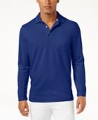 Tasso Elba Men's Long-sleeve Polo, Only At Macy's