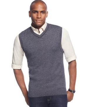 Tasso Elba Solid Link Knit Vest, Only At Macy's