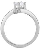 Diamonds Arrow Bypass Ring (1/2 Ct. T.w.) In 14k White Gold
