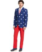 Opposuits Stars & Stripes Slim-fit Suit & Tie
