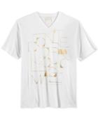 Sean John Men's Don't Lose Your Magic Metallic-print V-neck T-shirt, Only At Macy's