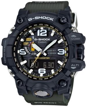 G-shock Men's Analog-digital Mud Master Green Bracelet Watch 56x59mm Gwg1000-1a3