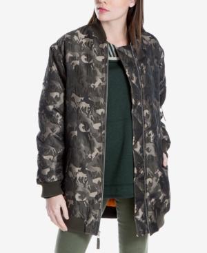 Max Studio London Horse-print Camo Bomber Jacket, Created For Macy's