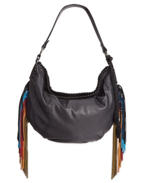 Patricia Nash Suede Fringe Vincenzo Hobo