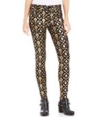 Tinseltown Juniors' Baroque-print Skinny Jeans