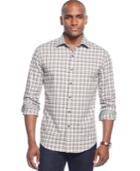 Tasso Elba Long-sleeve Check Shirt, Only At Macy's