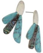 Robert Lee Morris Soho Silver-tone Multi-stone Drop Earrings