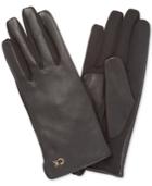 Calvin Klein Knit-trim Leather Gloves